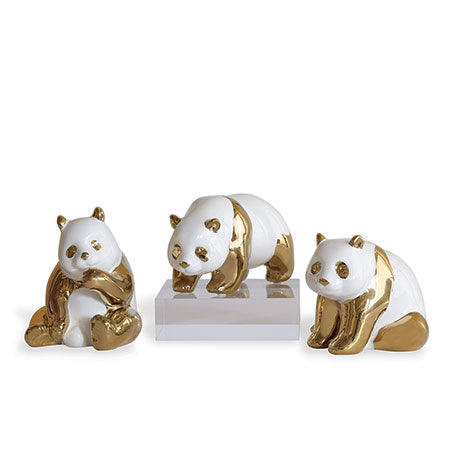 Panda Objects -Set Of 3-Port 68-PORT-ACFM-342-01-Decorative Objects-2-France and Son