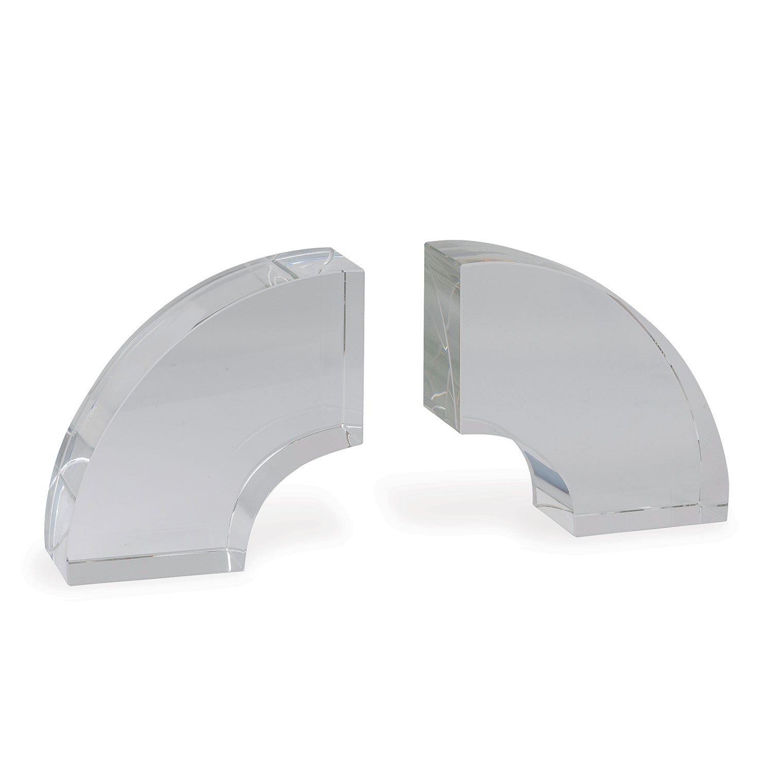 Nolan Crystal Bookend (Set of 2)-Port 68-PORT-ACFM-405-01-Bookends-1-France and Son