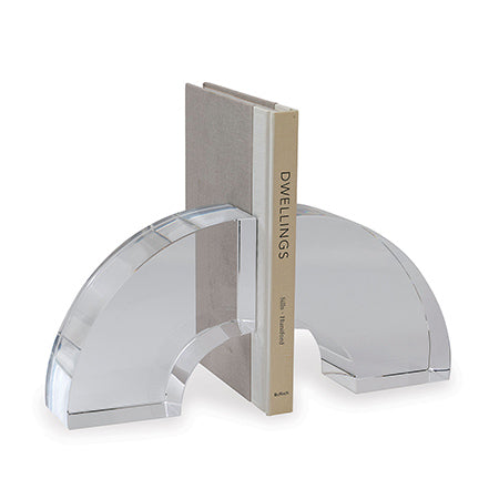 Nolan Crystal Bookend (Set of 2)-Port 68-PORT-ACFM-405-01-Bookends-2-France and Son