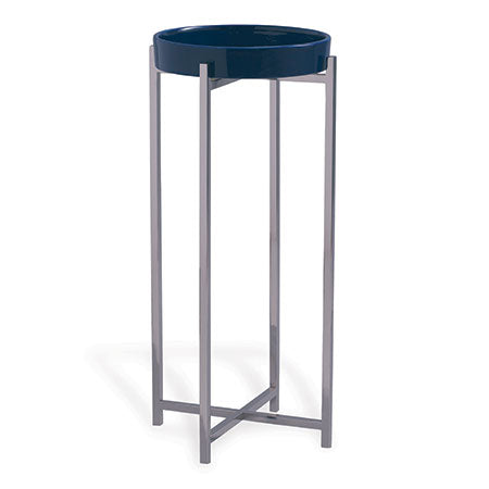 Jody Navy Accent Table-Port 68-PORT-AFDS-384-01-Side TablesNavy-1-France and Son
