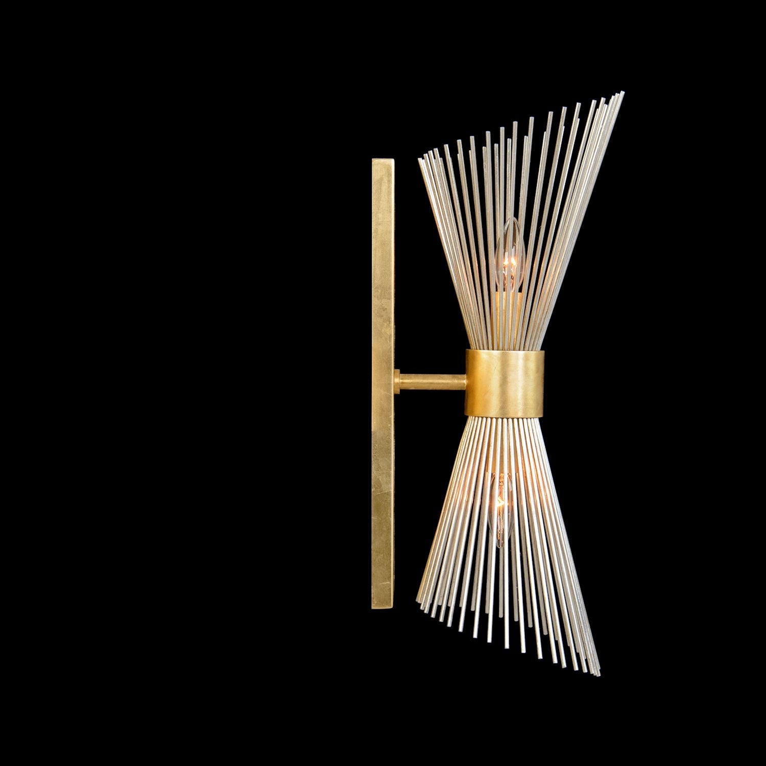 Bonheur Two-Light Wall Sconce - Silver