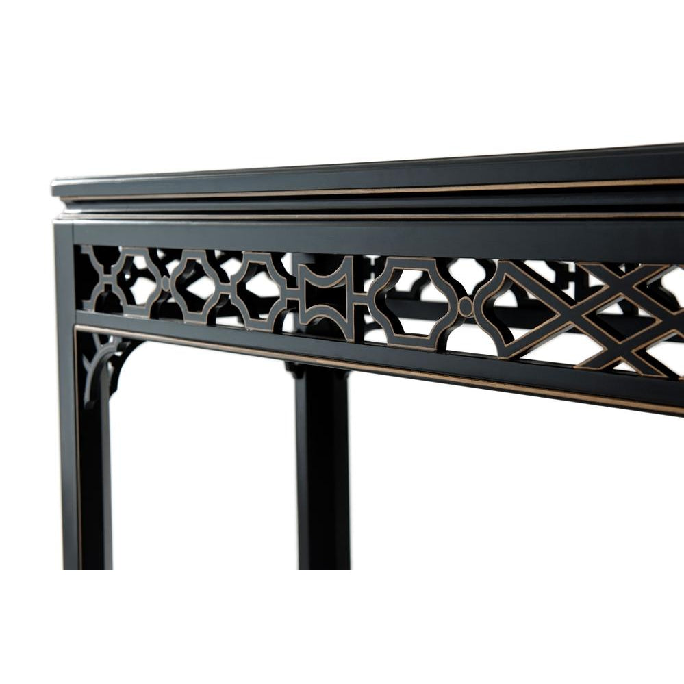 Long Hall Burl Console Table-Theodore Alexander-THEO-AL53059-Console Tables-5-France and Son