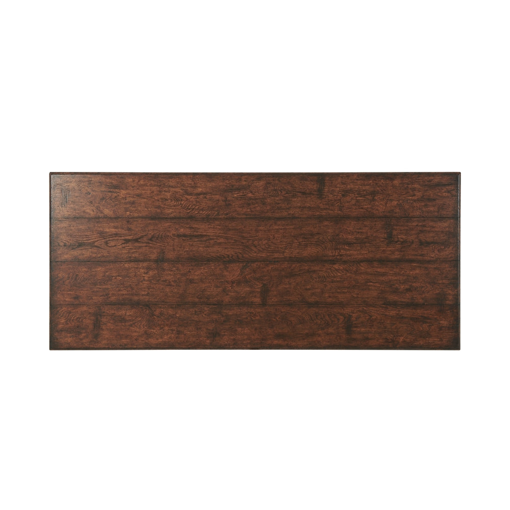Victory Oak Refectory Dining Table-Theodore Alexander-THEO-AL54036-4-France and Son
