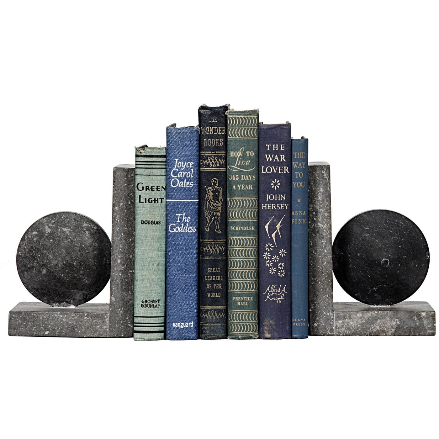 Marble Bookends-Noir-NOIR-AM-146BM-Decorative Objects-1-France and Son