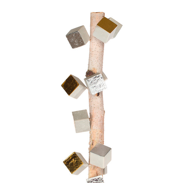 Birch Pole W/Pivot Wall Play - Set Of 2-Gold Leaf Design Group-GOLDL-ART3671-Decor-2-France and Son