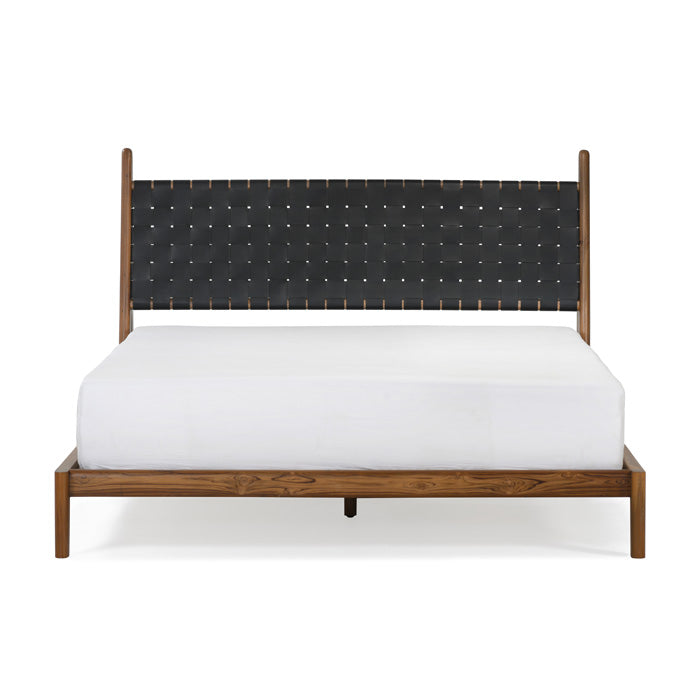 Cove Queen Bed – Black Leather-Union Home Furniture-UNION-BDM00017-Beds-3-France and Son