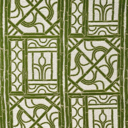 Bamboo Lattice Pillow w/ Trim-Ann Gish-ANNGISH-PWBL2424T-LEA-WHI-PillowsGreen/ White-5-France and Son