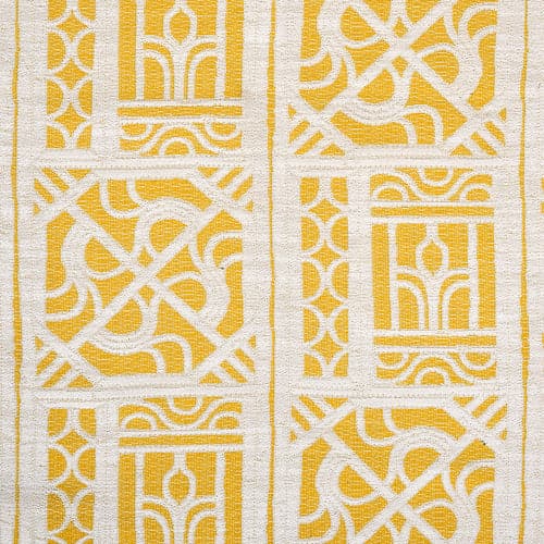 Bamboo Lattice Pillow w/ Trim-Ann Gish-ANNGISH-PWBL2424T-YEL-WHI-PillowsYellow/ White-7-France and Son