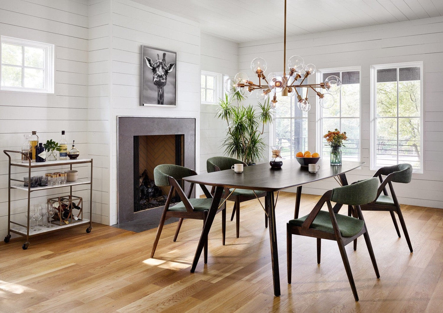 Pellman Chandelier - Matte Brass