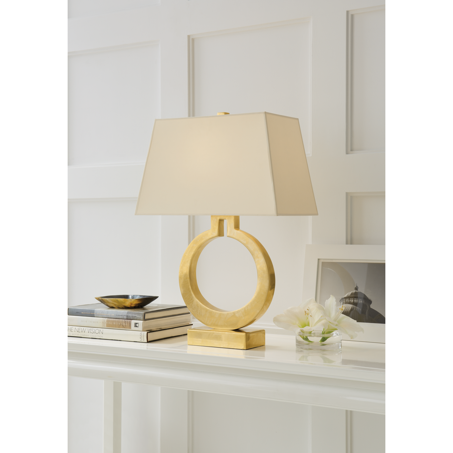 Raylynn Form Table Lamp-Visual Comfort-VISUAL-CHA 8969AB-NP-Table LampsSmall-Antique-Burnished Brass-2-France and Son