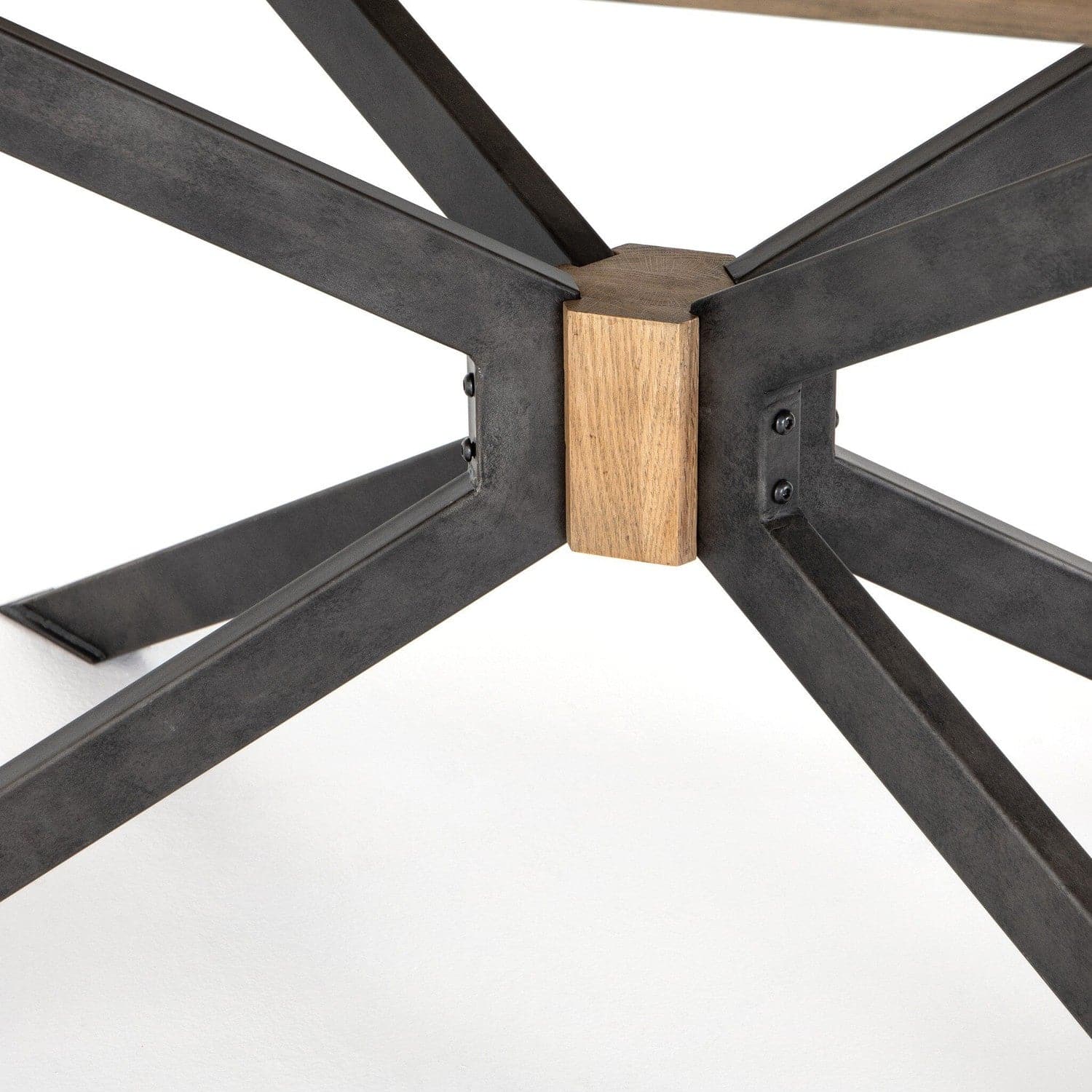 Spider Dining Table - Bright Brass Clad