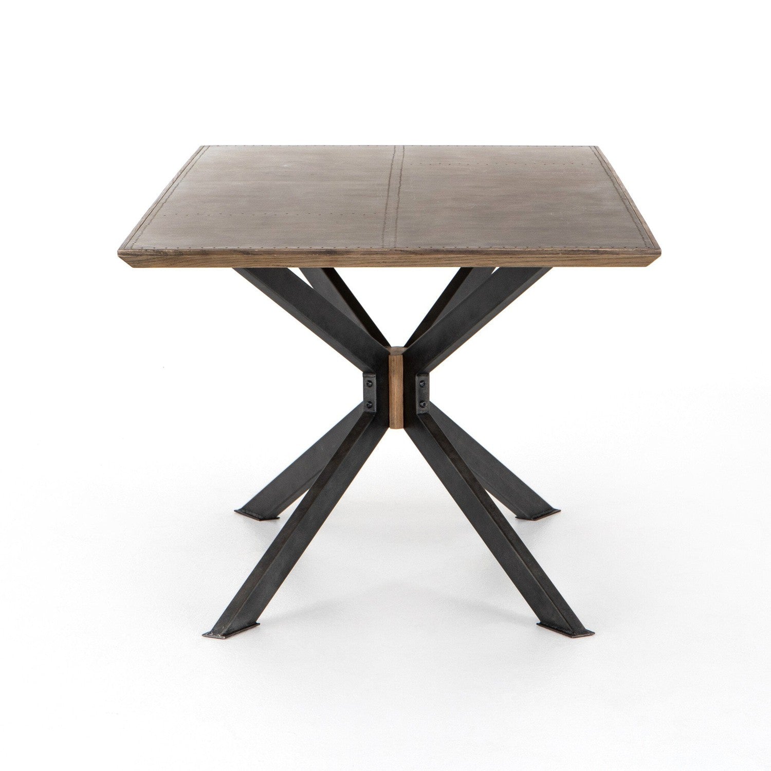 Spider Dining Table - Bright Brass Clad