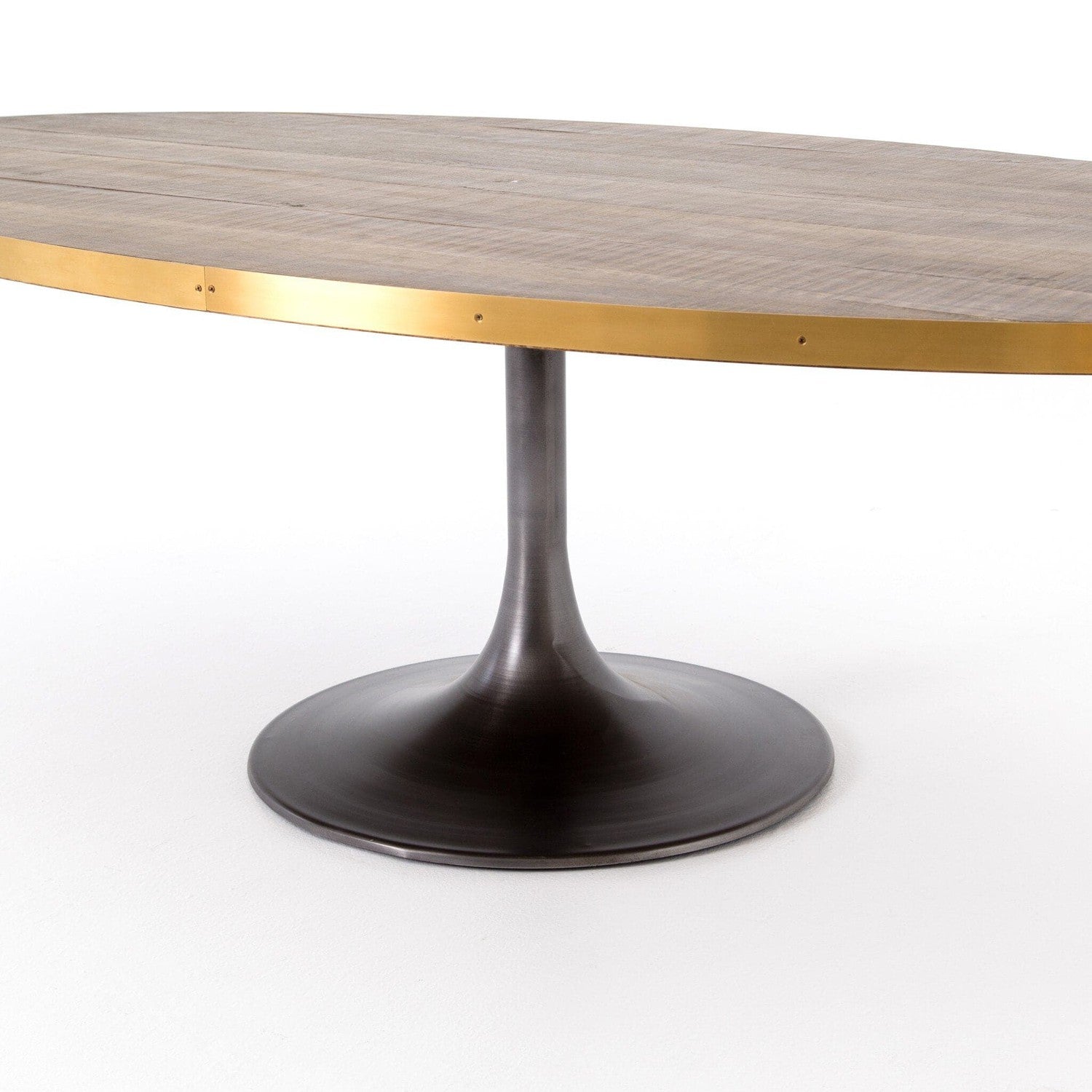 Evans Oval Dining Table - Reclaimed Burnt Oak