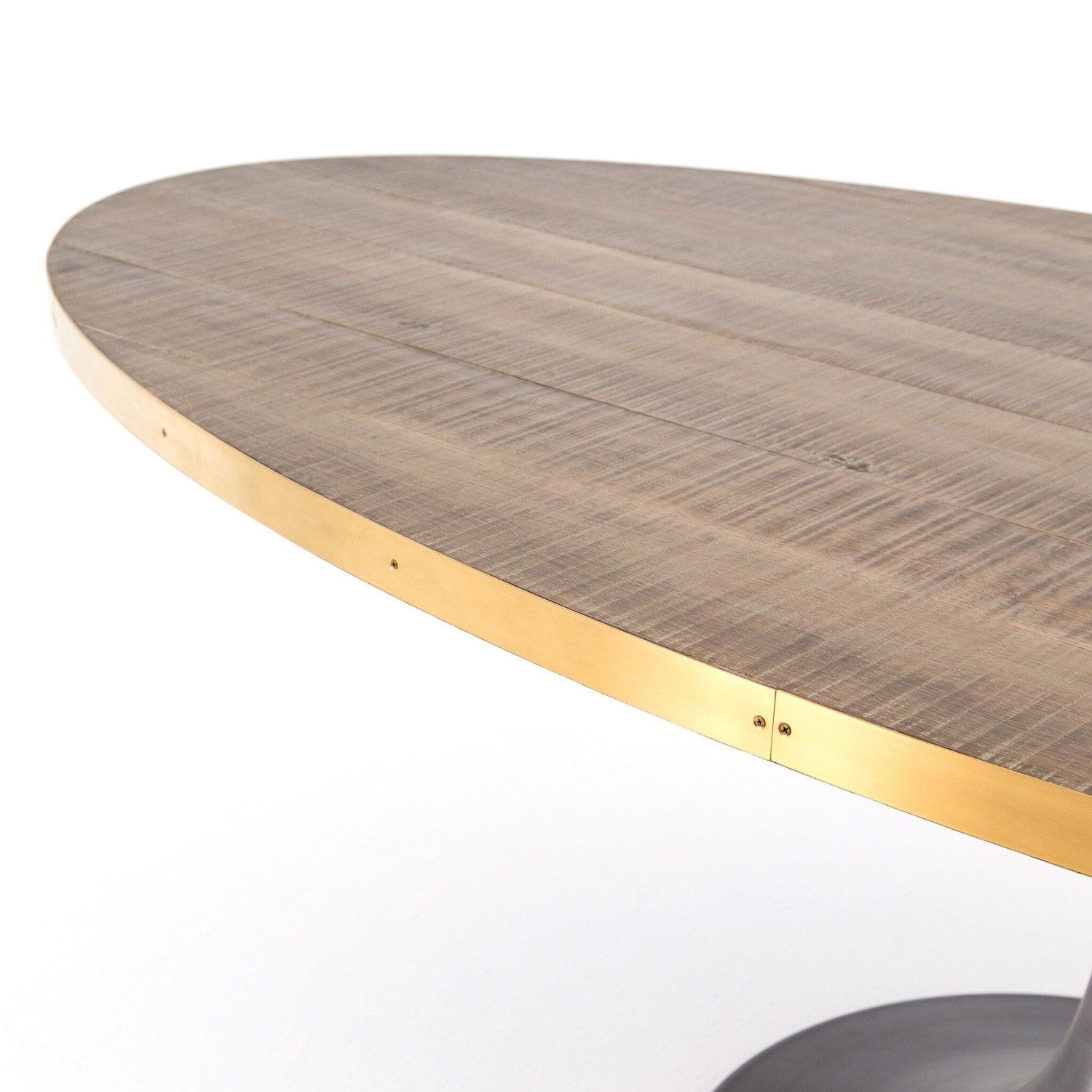 Evans Oval Dining Table - Reclaimed Burnt Oak