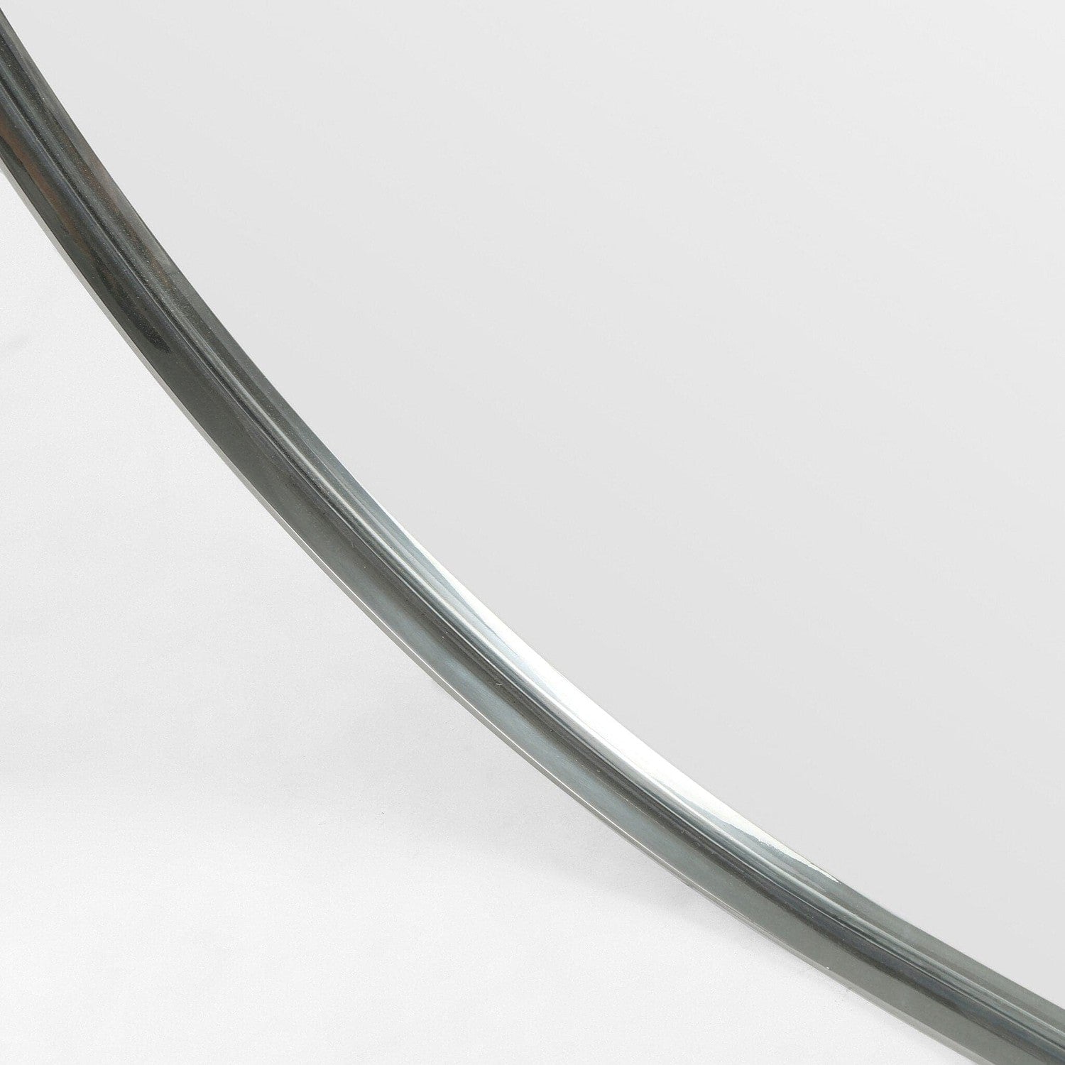 Bellvue Square Mirror - Shiny Steel