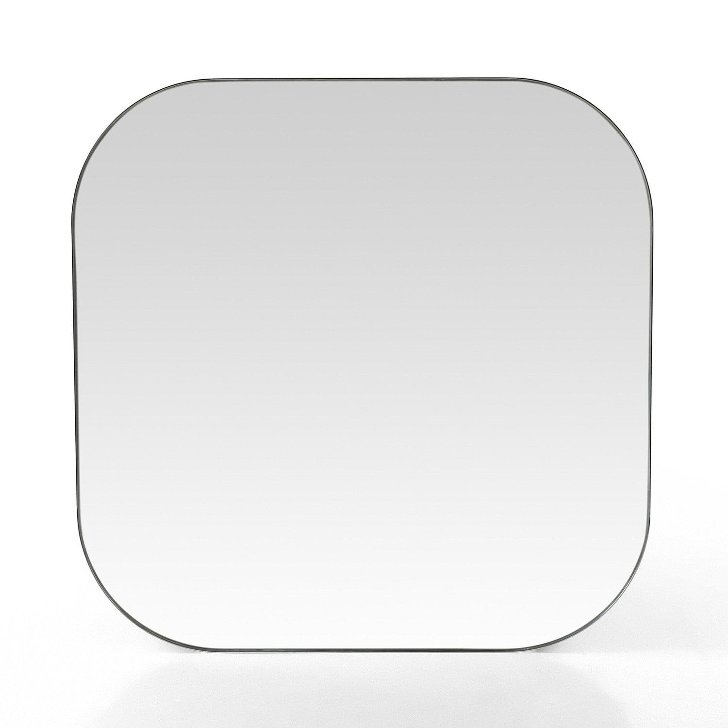 Bellvue Square Mirror - Shiny Steel