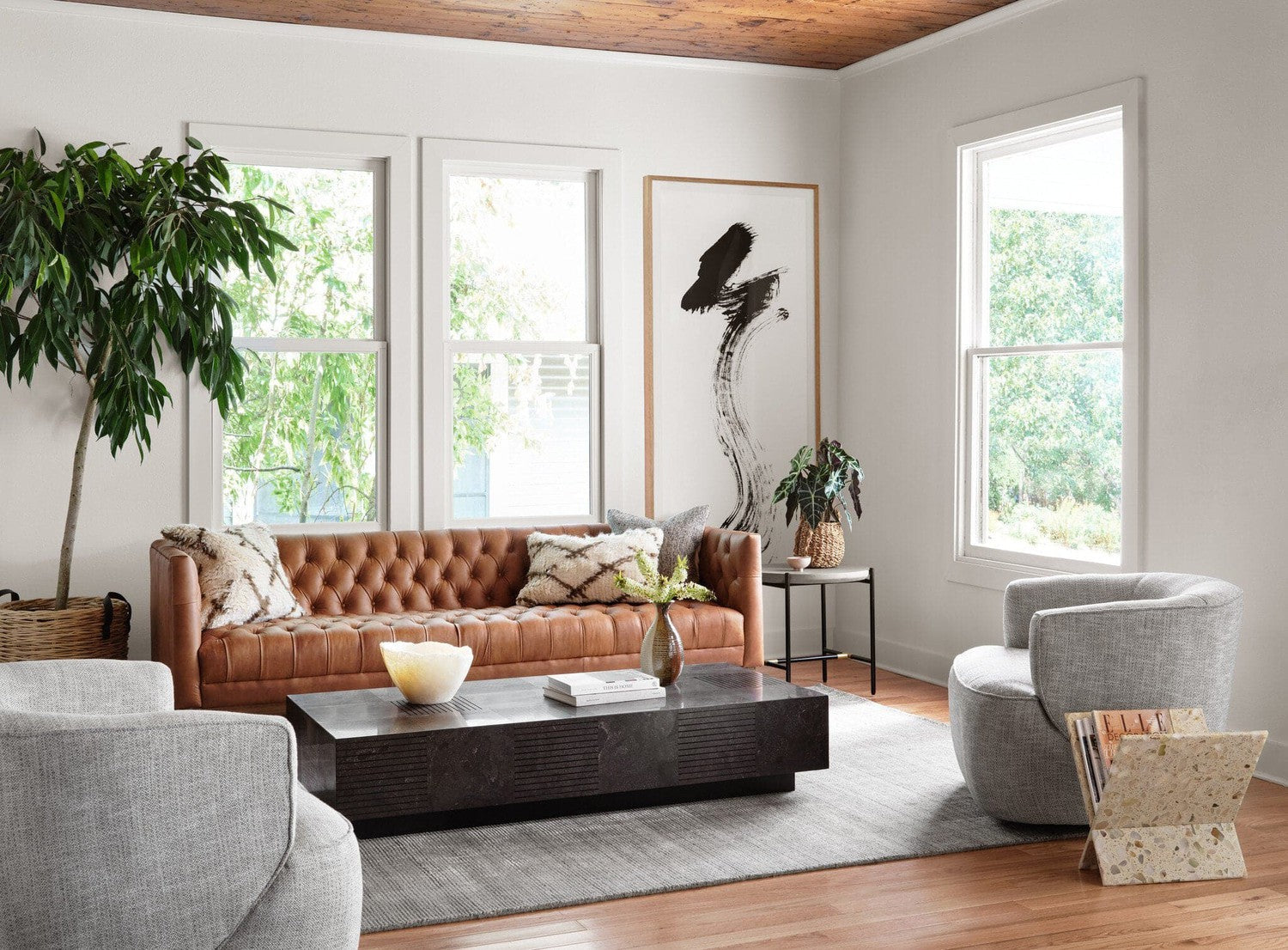 Masera Rectangular Coffee Table - Bluestone