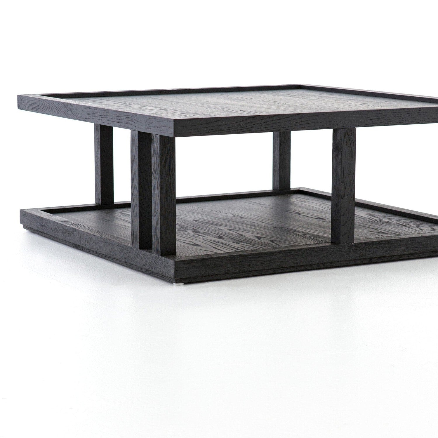 Charley Coffee Table - Drifted Matte Black Veneer