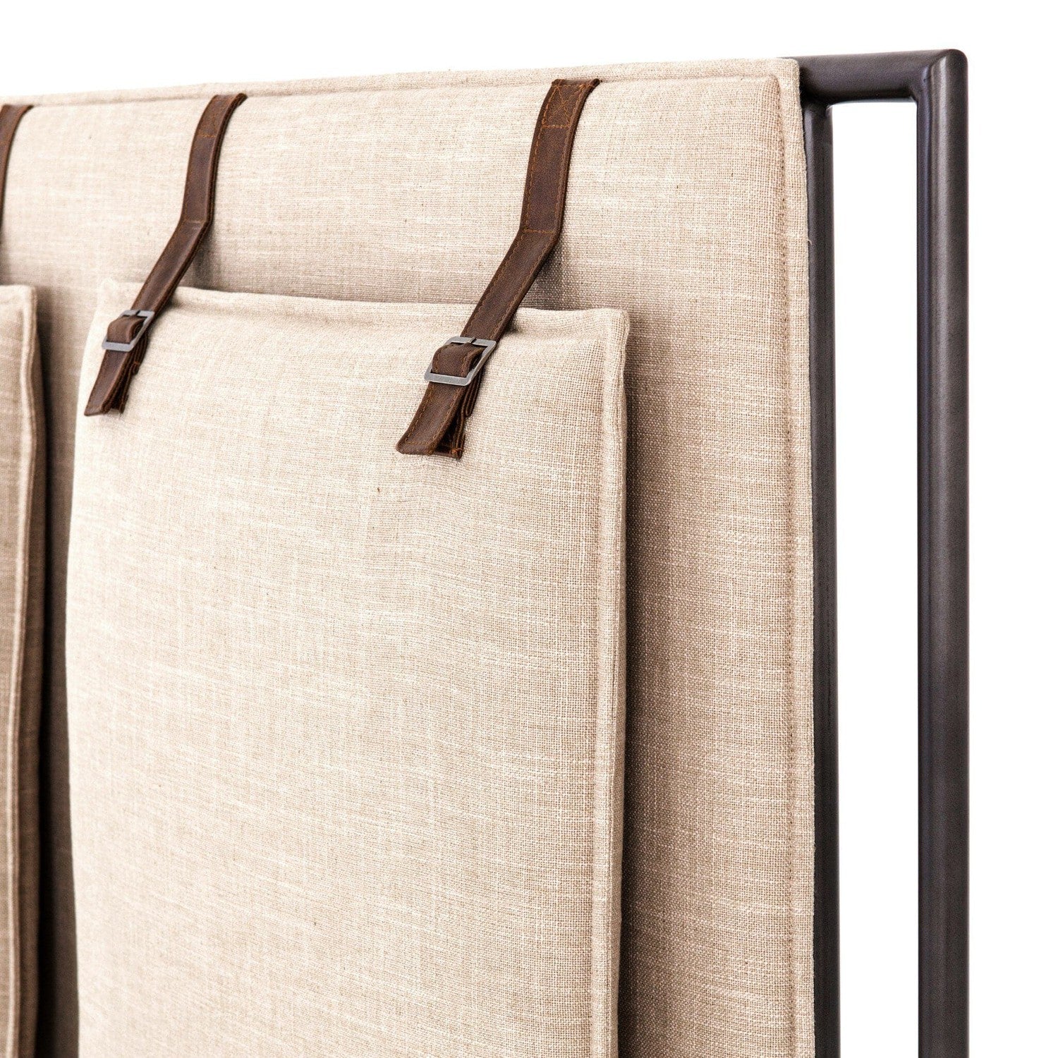 Leigh Upholstered Bed - Palm Ecru - Queen