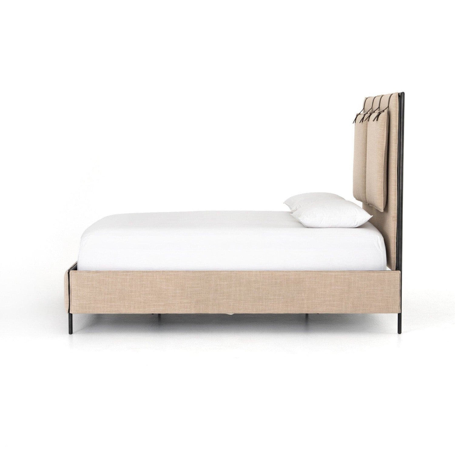 Leigh Upholstered Bed - Palm Ecru- King