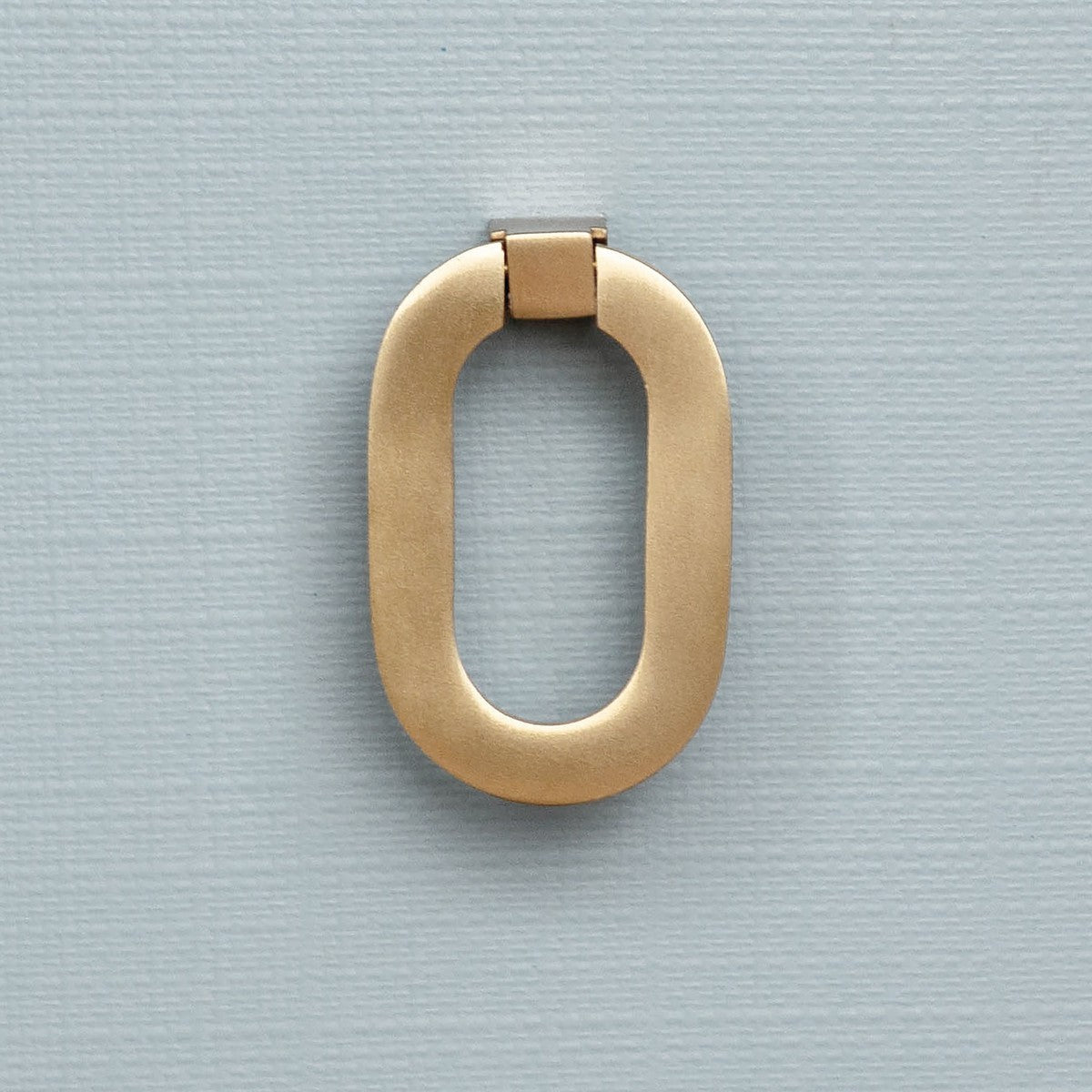 Cora - Curved Front Chest With Three Drawers In White Light Blue Textured Linen With Satin Brass Ring Hardware