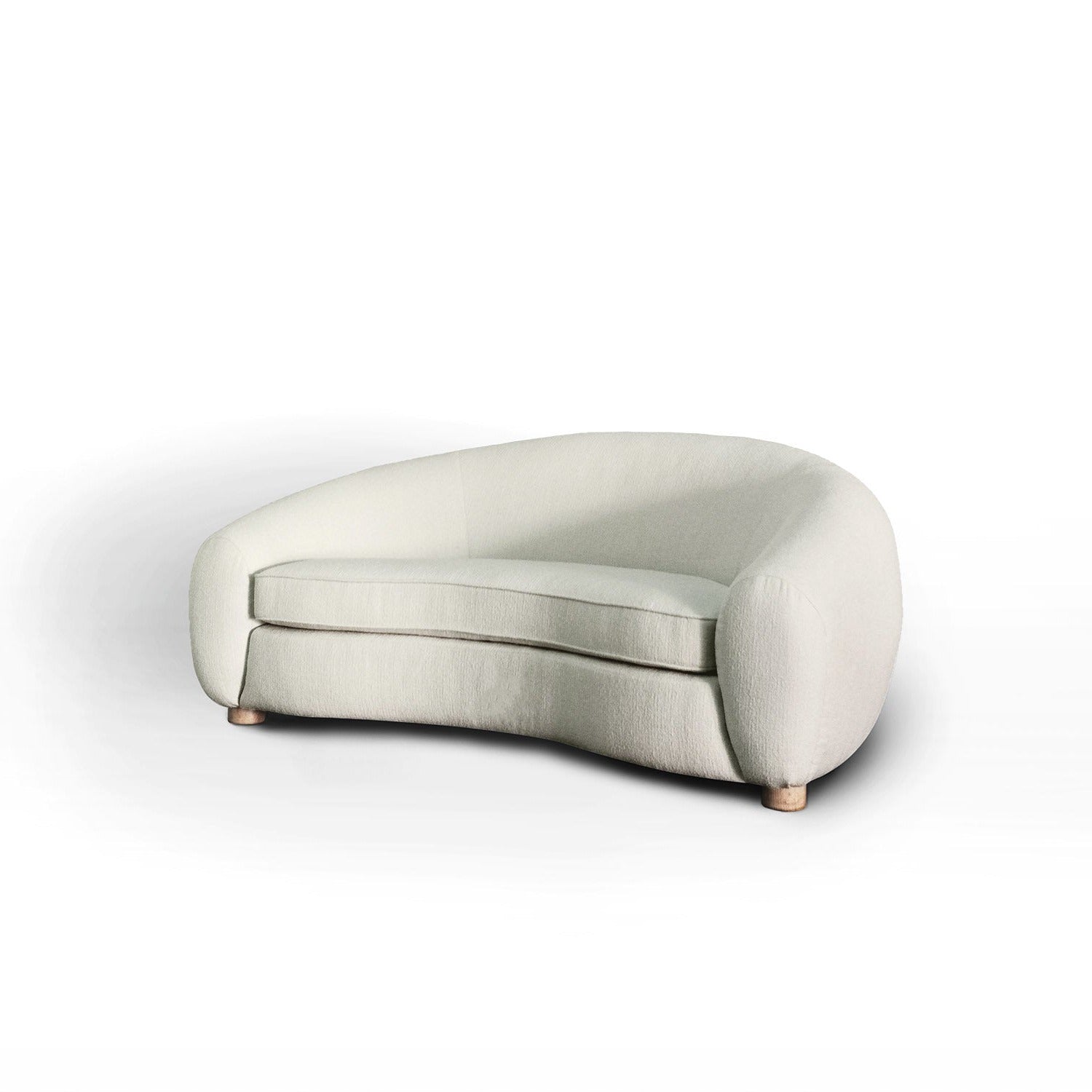 Polar Bear Sofa 71"-France & Son-F218542IVORY-SofasIvory Boucle-2-France and Son