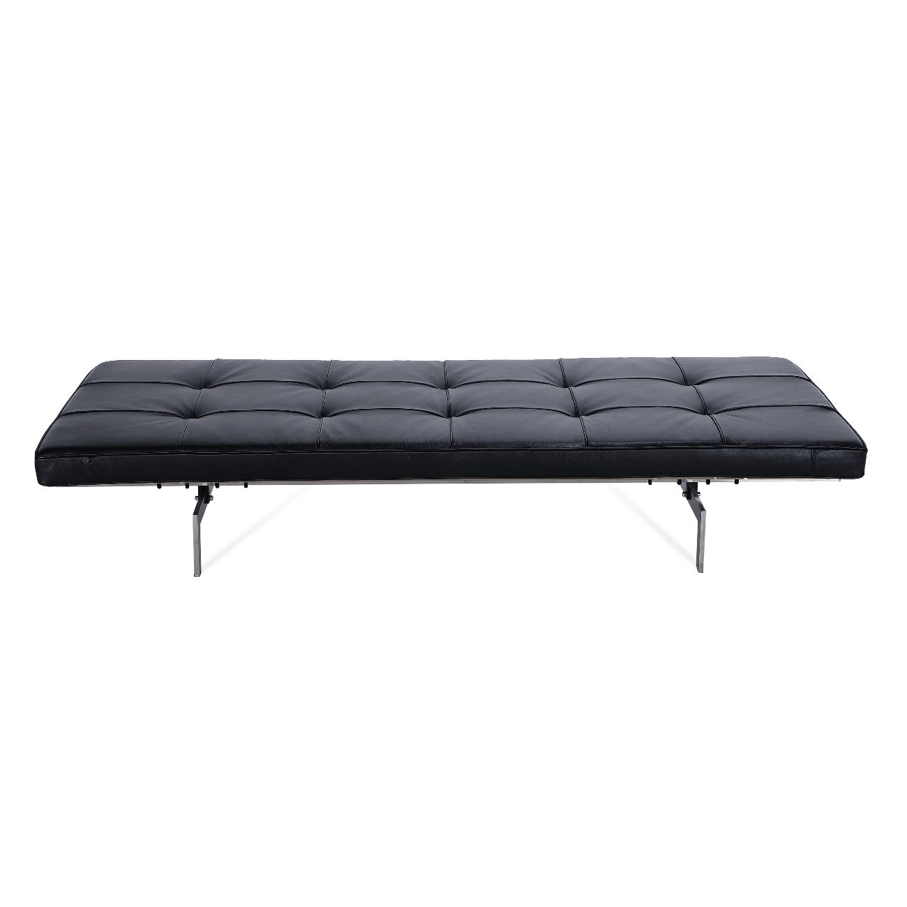 Poul Leather Daybed-France & Son-FB6639BLK-Daybeds-1-France and Son