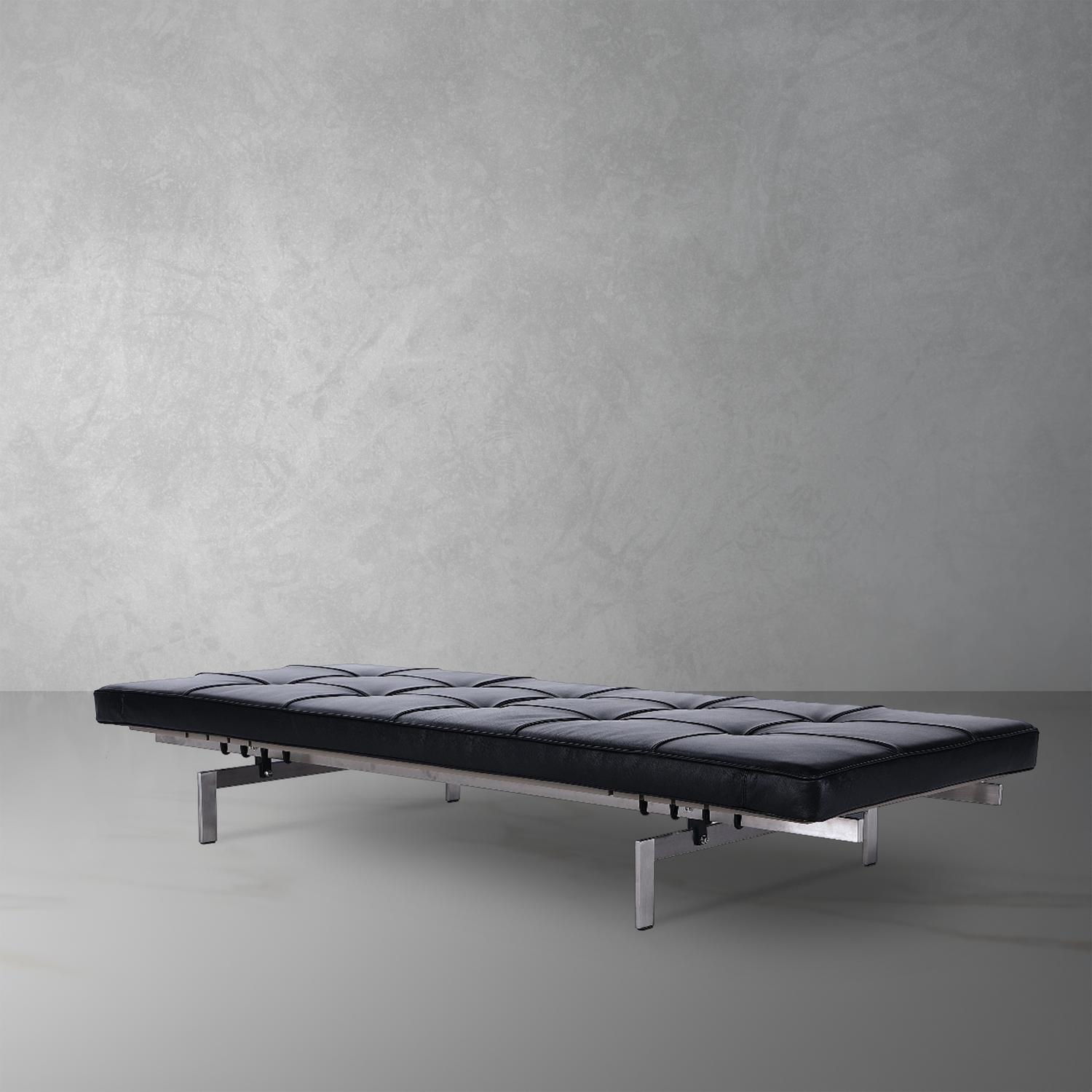 Poul Leather Daybed-France & Son-FB6639BLK-Daybeds-1-France and Son