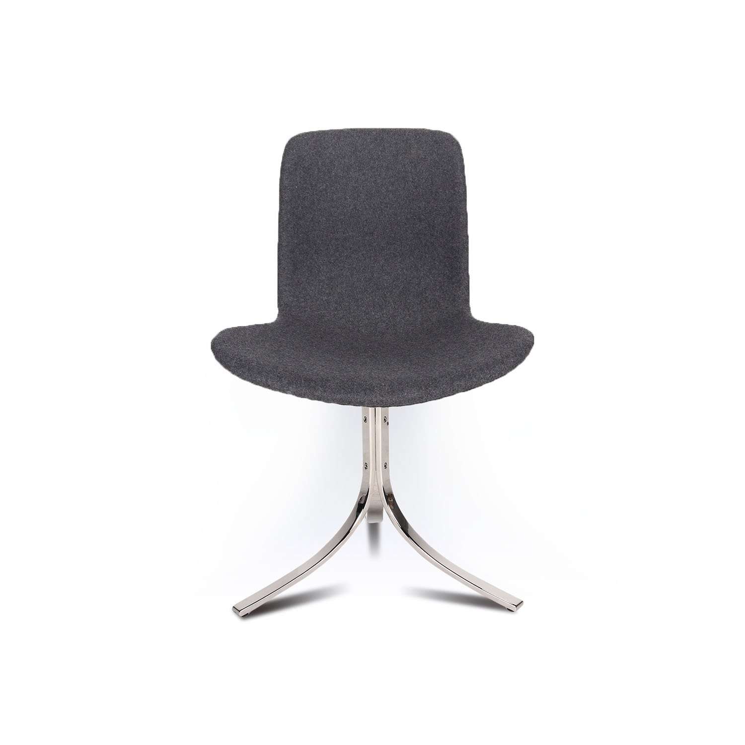 Mid Century Poul Trio Chair - Dark Grey-France & Son-FB839GREY-Dining Chairs-1-France and Son