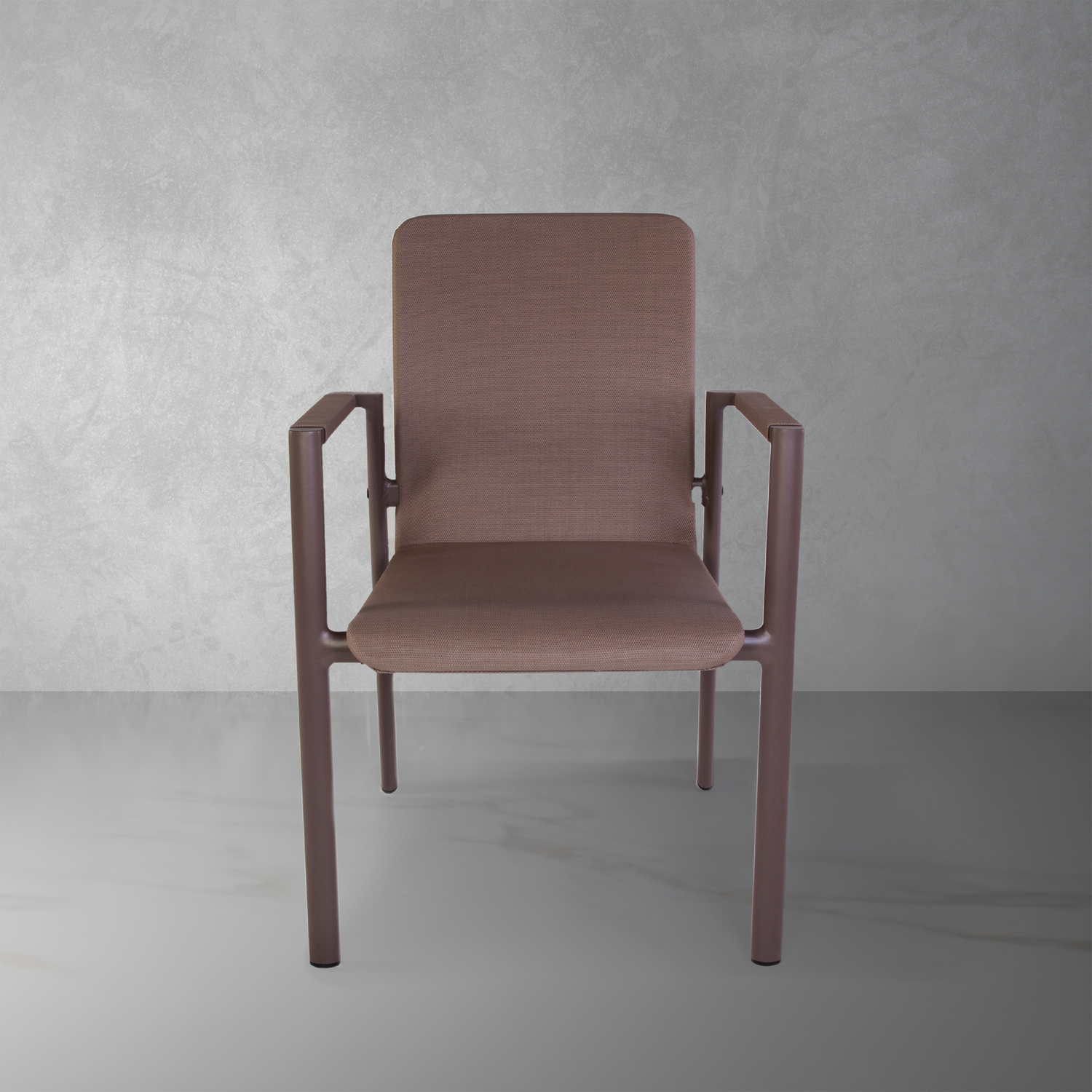 Slano Outdoor Dining Arm Chair-France & Son-FCC4104TAUPE-Outdoor Dining Chairs-1-France and Son