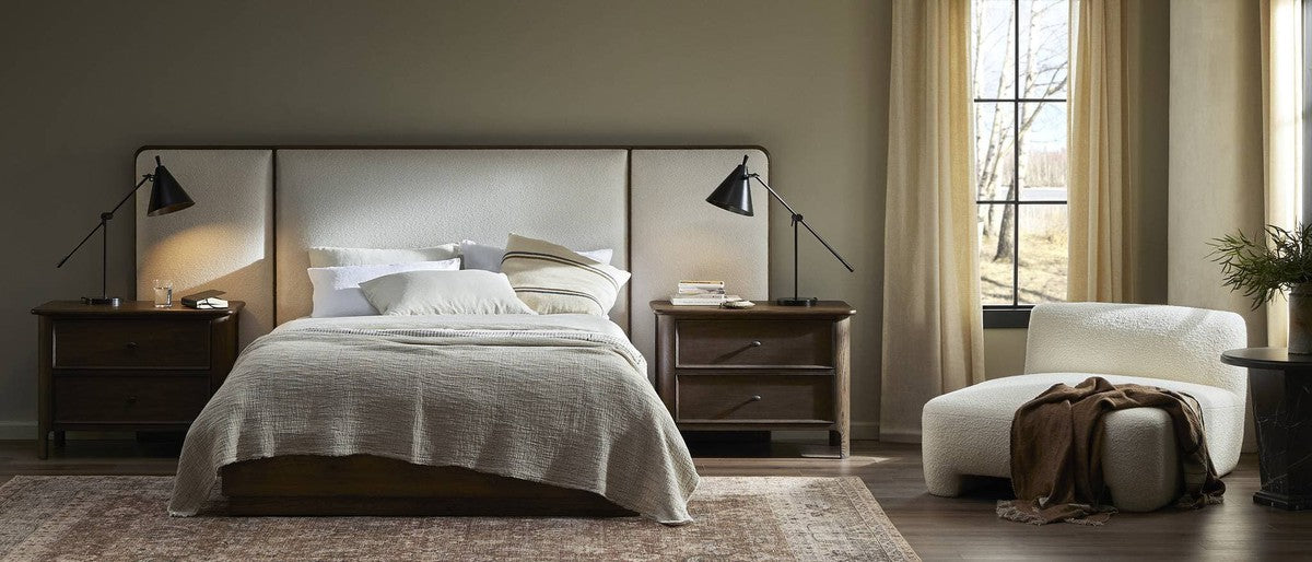 Regan Bed - Crete Ivory - Queen