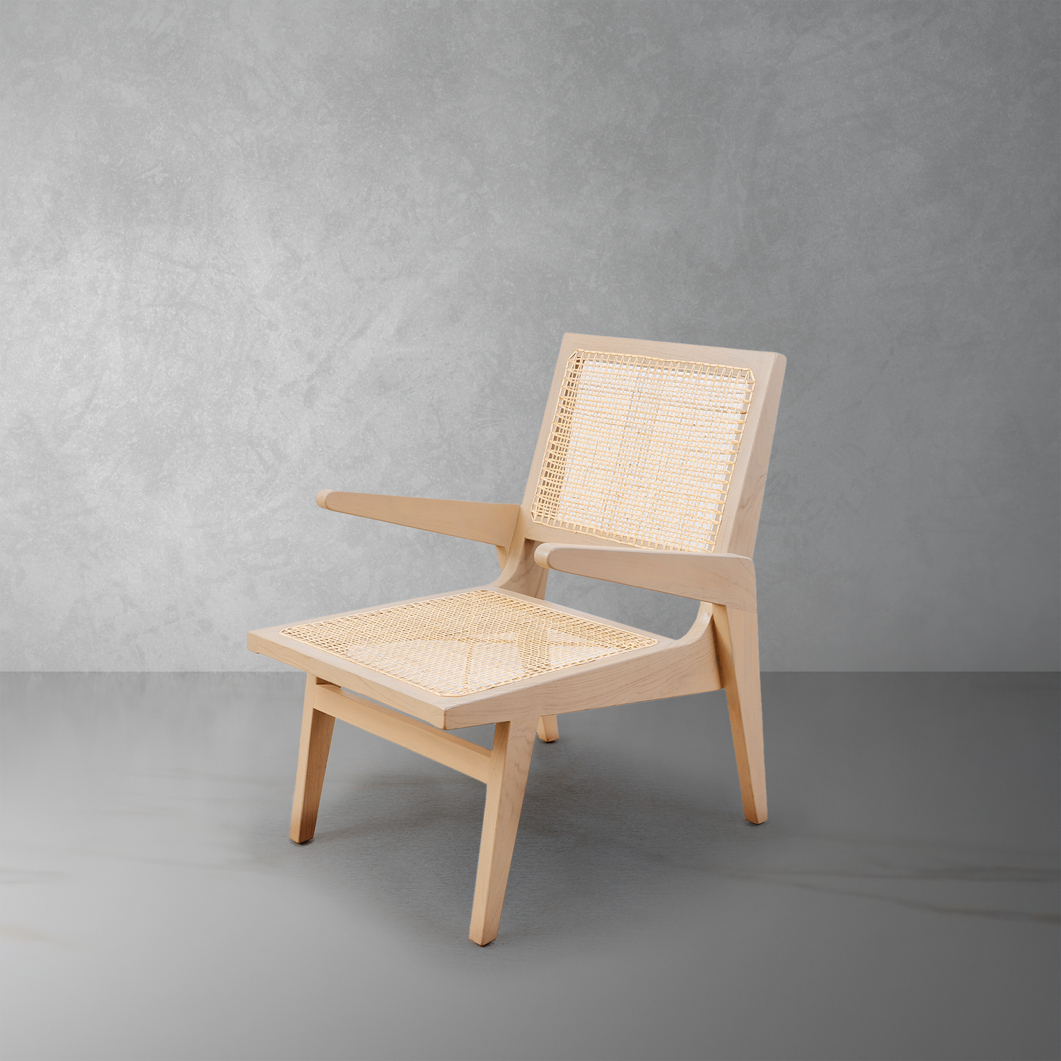 Burhan Arm Chair-France & Son-FL1010IVORY-Lounge Chairs-1-France and Son