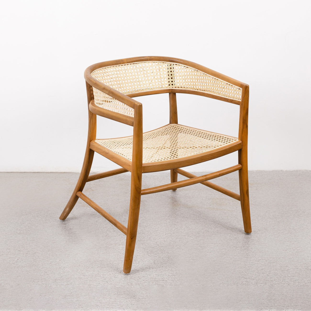 Henley Cane Arm Chair-France & Son-FL1039-Dining Chairs-2-France and Son