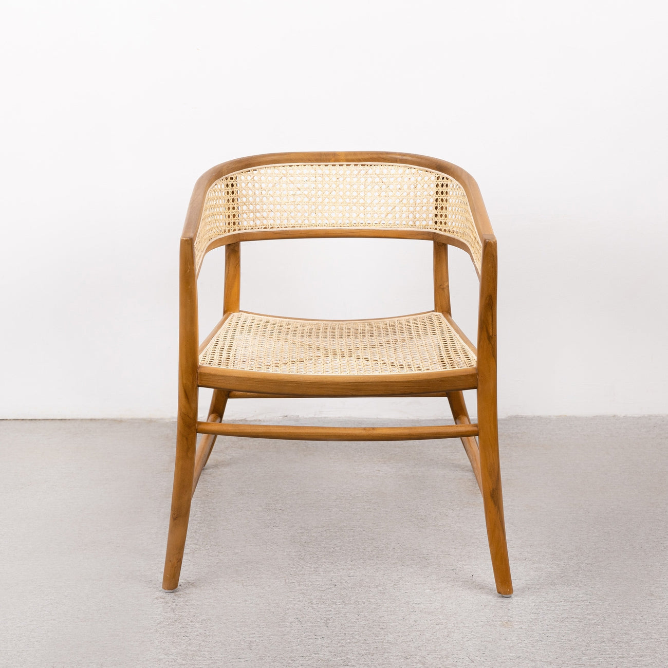 Henley Cane Arm Chair-France & Son-FL1039-Dining Chairs-1-France and Son