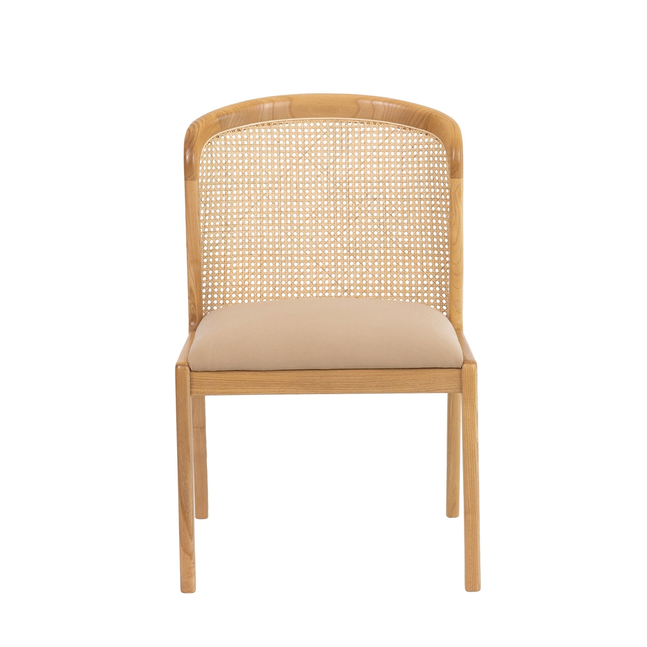 Quinn Teak Dining Chair-France & Son-FL1095BGE-Dining Chairs-1-France and Son