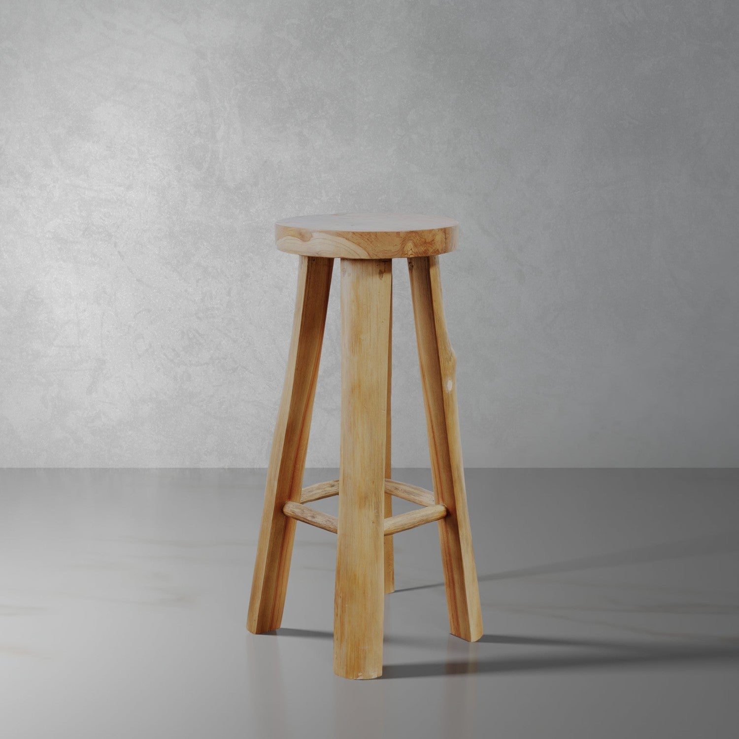 Saint Moritz Teak Bar Stool-France & Son-FL1117-Bar Stools-1-France and Son
