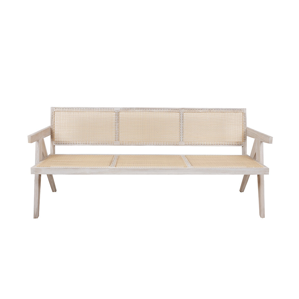 Jeanneret Sofa - Teak Grey-France & Son-FL1367GREY-SYN-Outdoor Sofas-1-France and Son