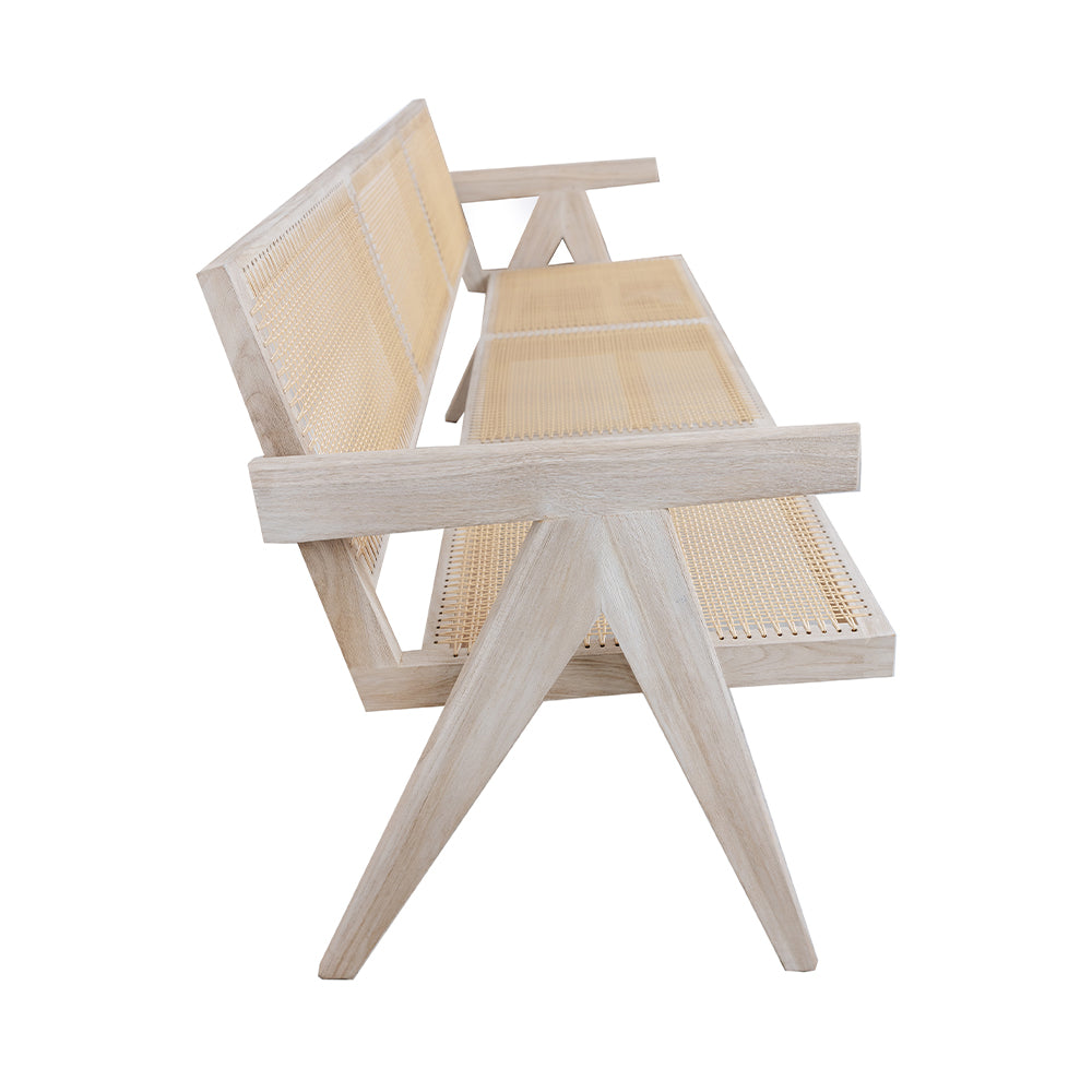 Jeanneret Sofa - Teak Grey-France & Son-FL1367GREY-SYN-Outdoor Sofas-3-France and Son