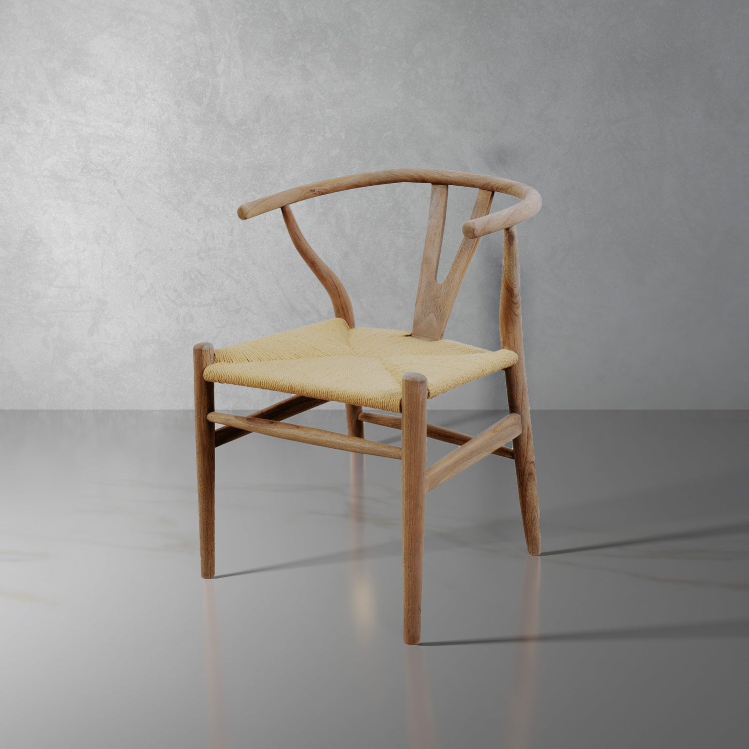 Wishbone Dining Chair-France & Son-FL1380GREY-Dining ChairsGrey Wash-1-France and Son