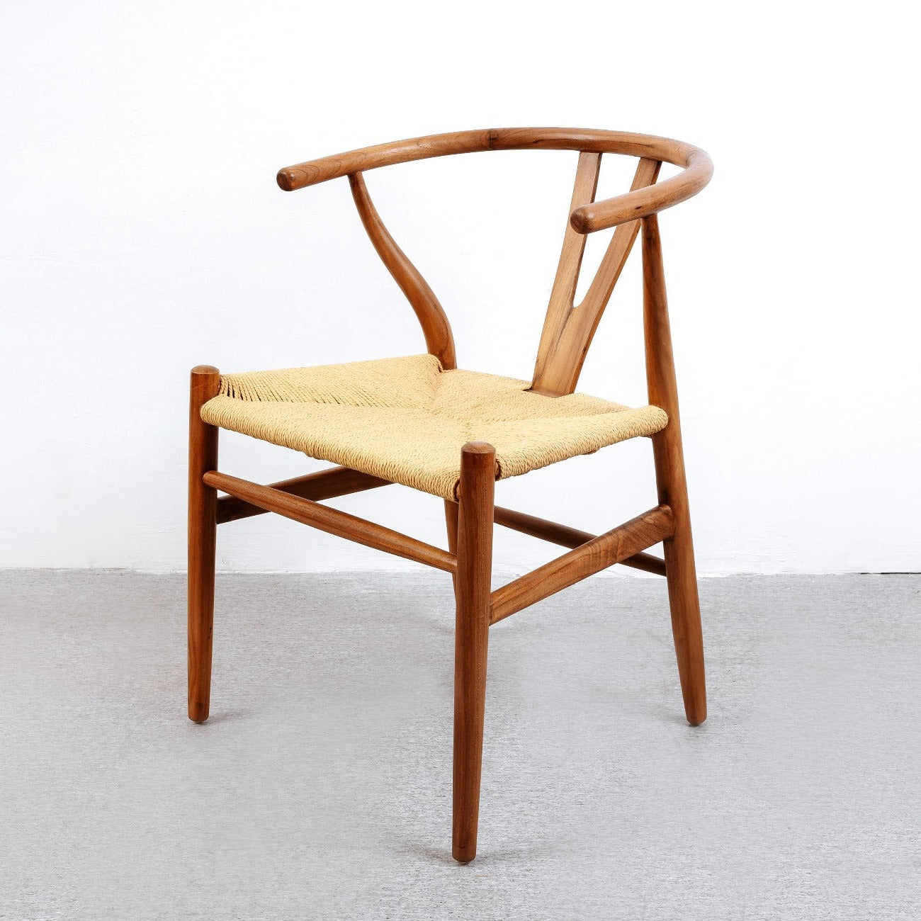 Wishbone Chair-France & Son-FL1380WALNUT-Dining ChairsBrown-4-France and Son
