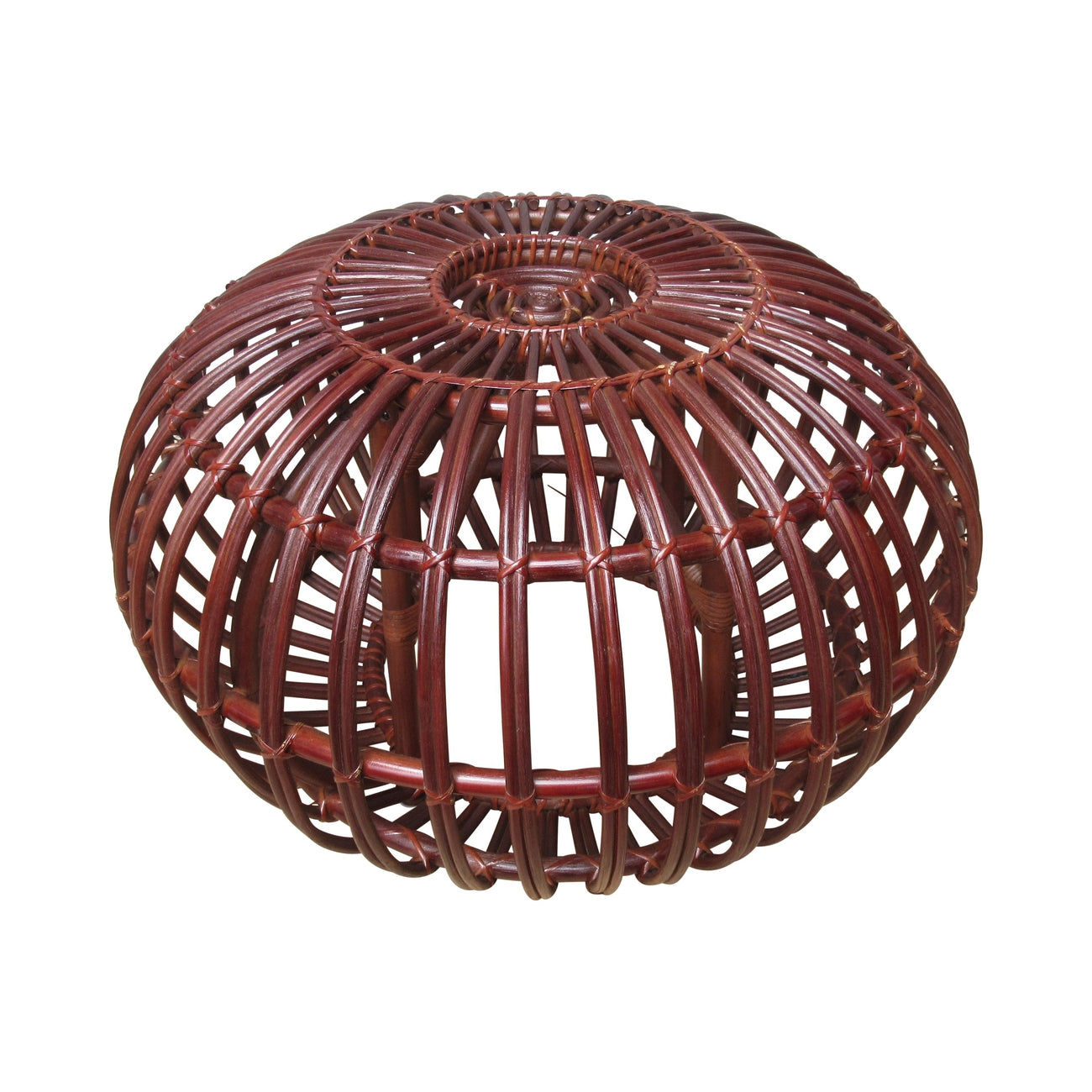 Keyan Rattan ottoman-France & Son-FL1431BRN-Coffee TablesBrown-5-France and Son