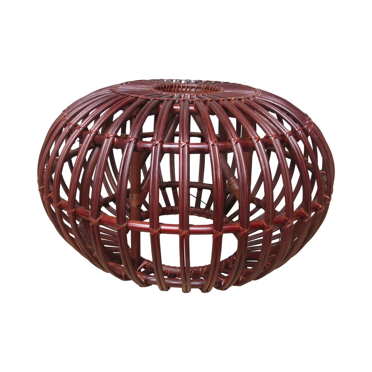 Keyan Rattan ottoman-France & Son-FL1431BRN-Coffee TablesBrown-7-France and Son