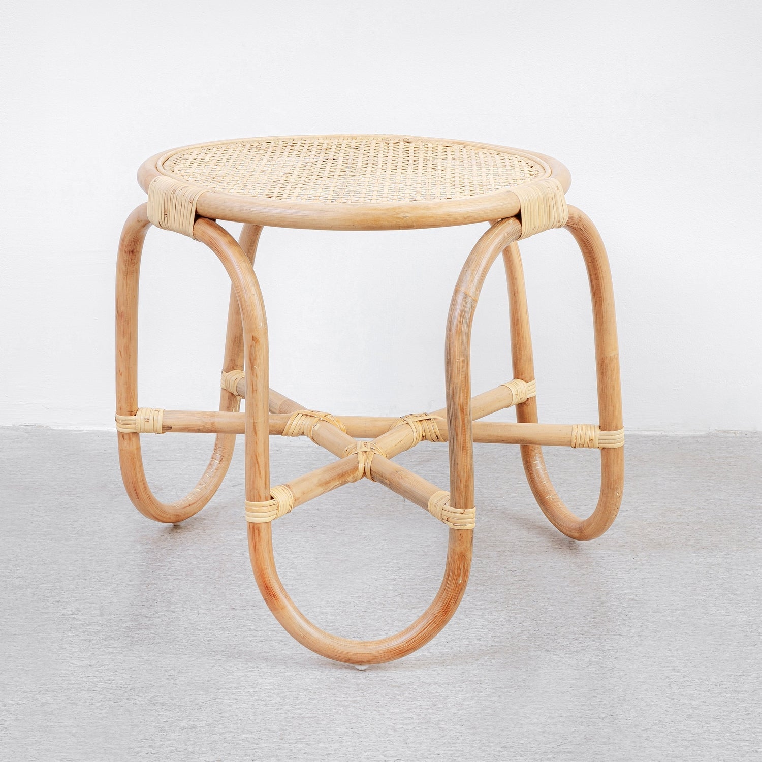 Viggo Rattan Side Table-France & Son-FL1439-Side Tables-1-France and Son