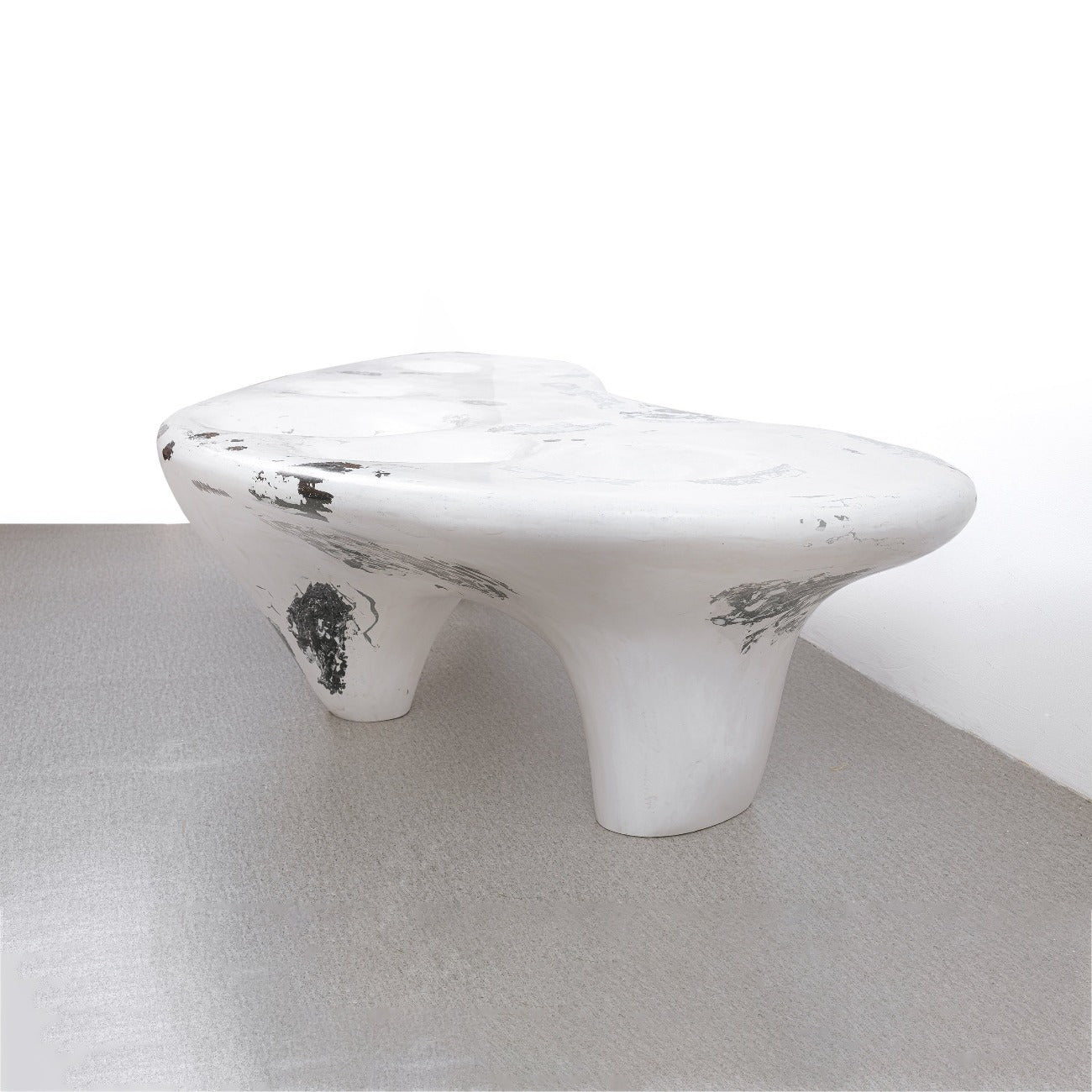 Amoeba Coffee Table Bench-France & Son-FL1446WHT-Coffee Tables-2-France and Son