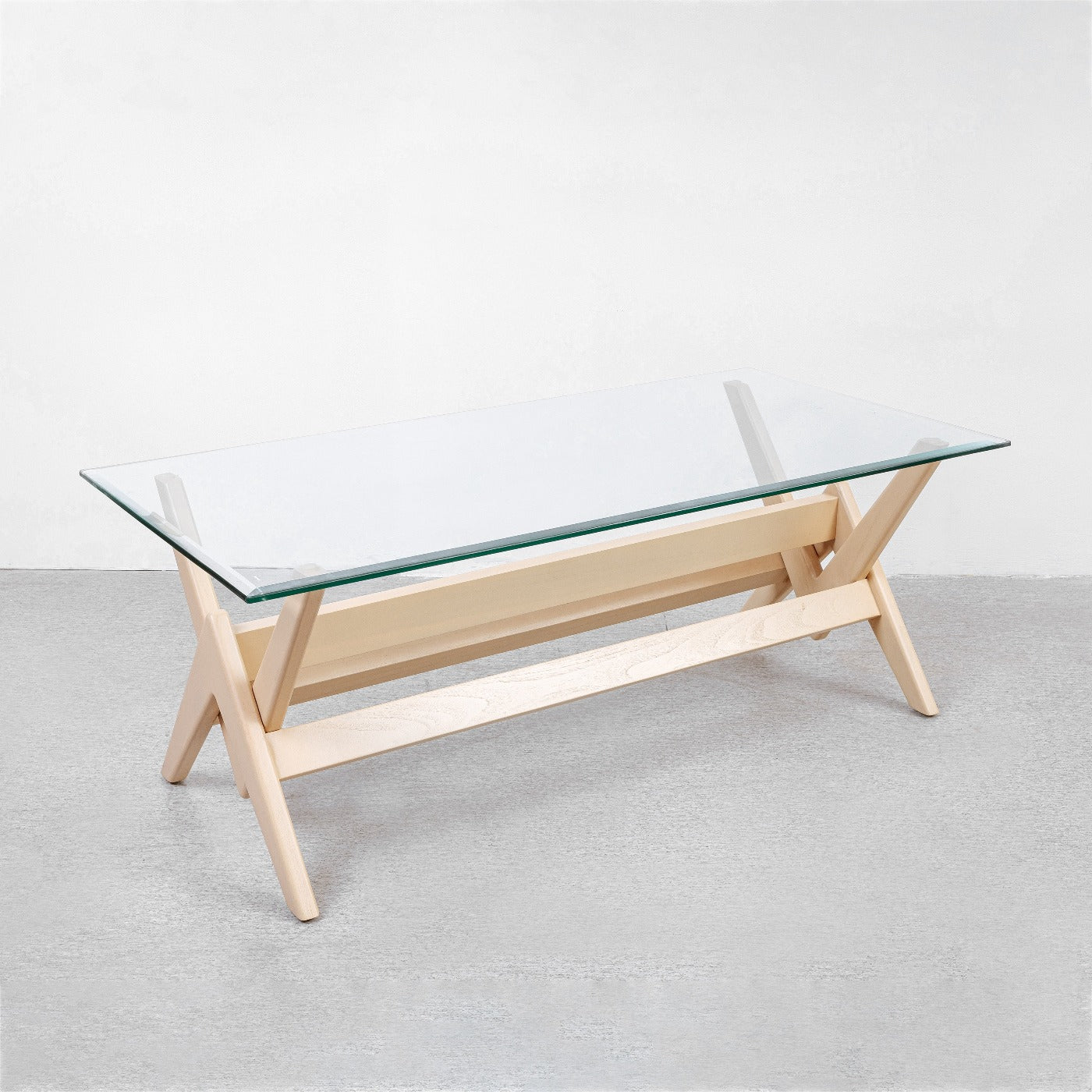 Jeanneret Teak Dining Table-France & Son-FL1480BASE-IVORY-Dining TablesIvory-2-France and Son