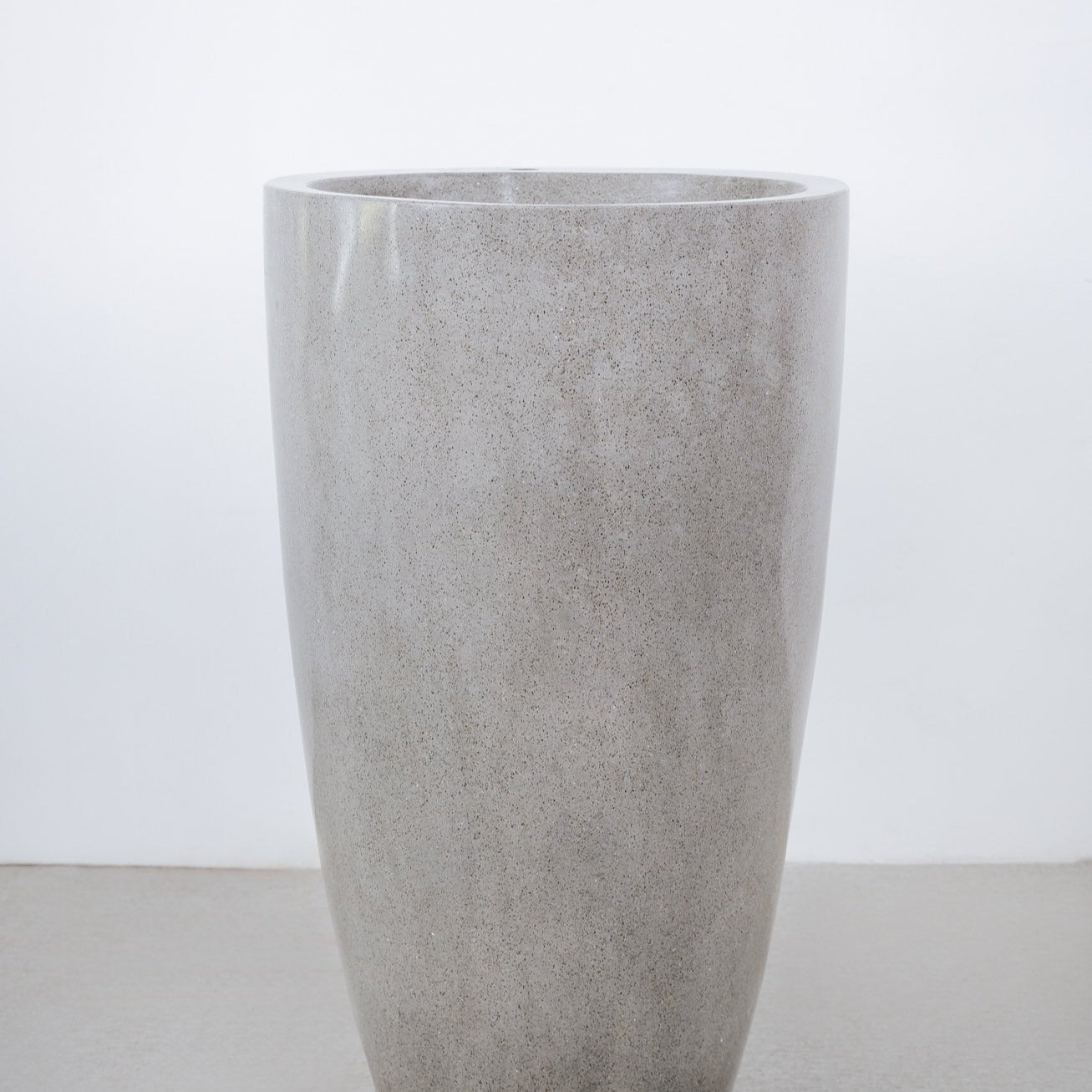 Alani Stone Pedestal Sink-France & Son-FL1605GREY-Bathroom Sinks-5-France and Son