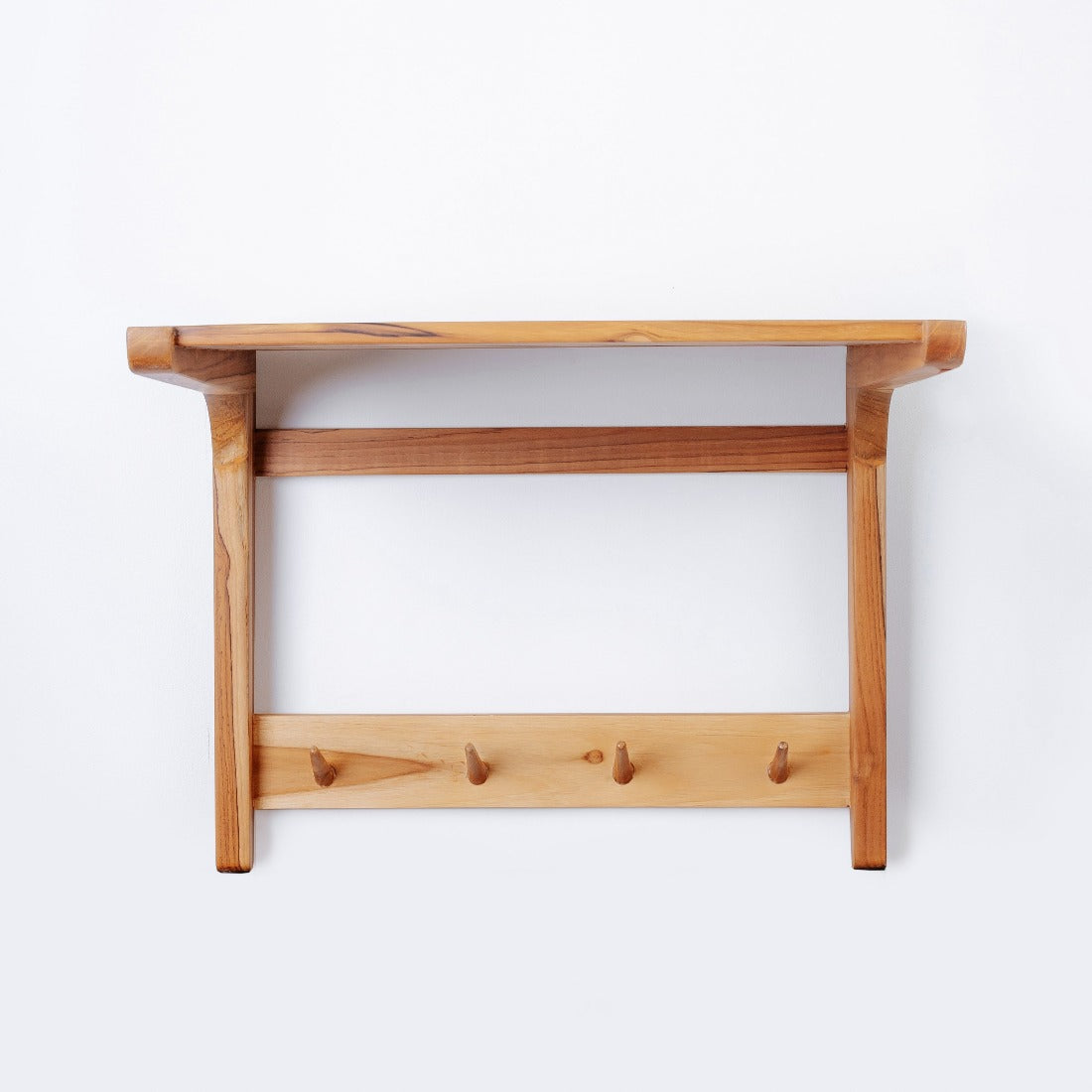 Jeanneret Teak Rack with Shelf-France & Son-FL9032-Wall Decor-5-France and Son
