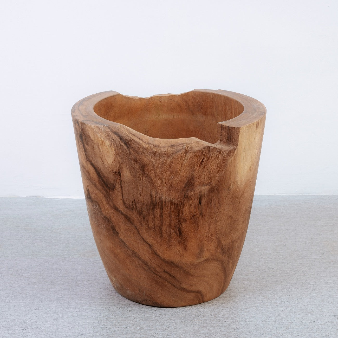 Antigonus Teak Wood Vase-France & Son-FL9044-Vases-1-France and Son