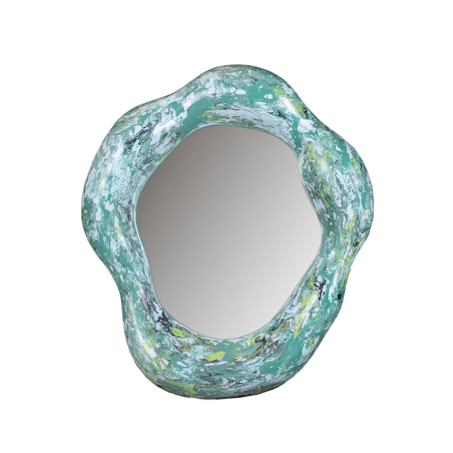 Joleen Wall Mirror-France & Son-FL9058GREEN-MirrorsGreen-9-France and Son