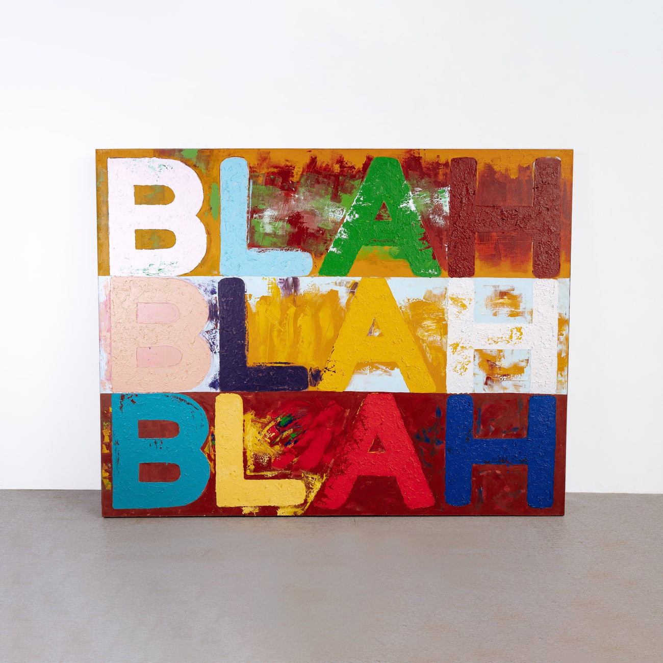 Blah Oil on Canvas-France & Son-FL9108-Wall Art-1-France and Son